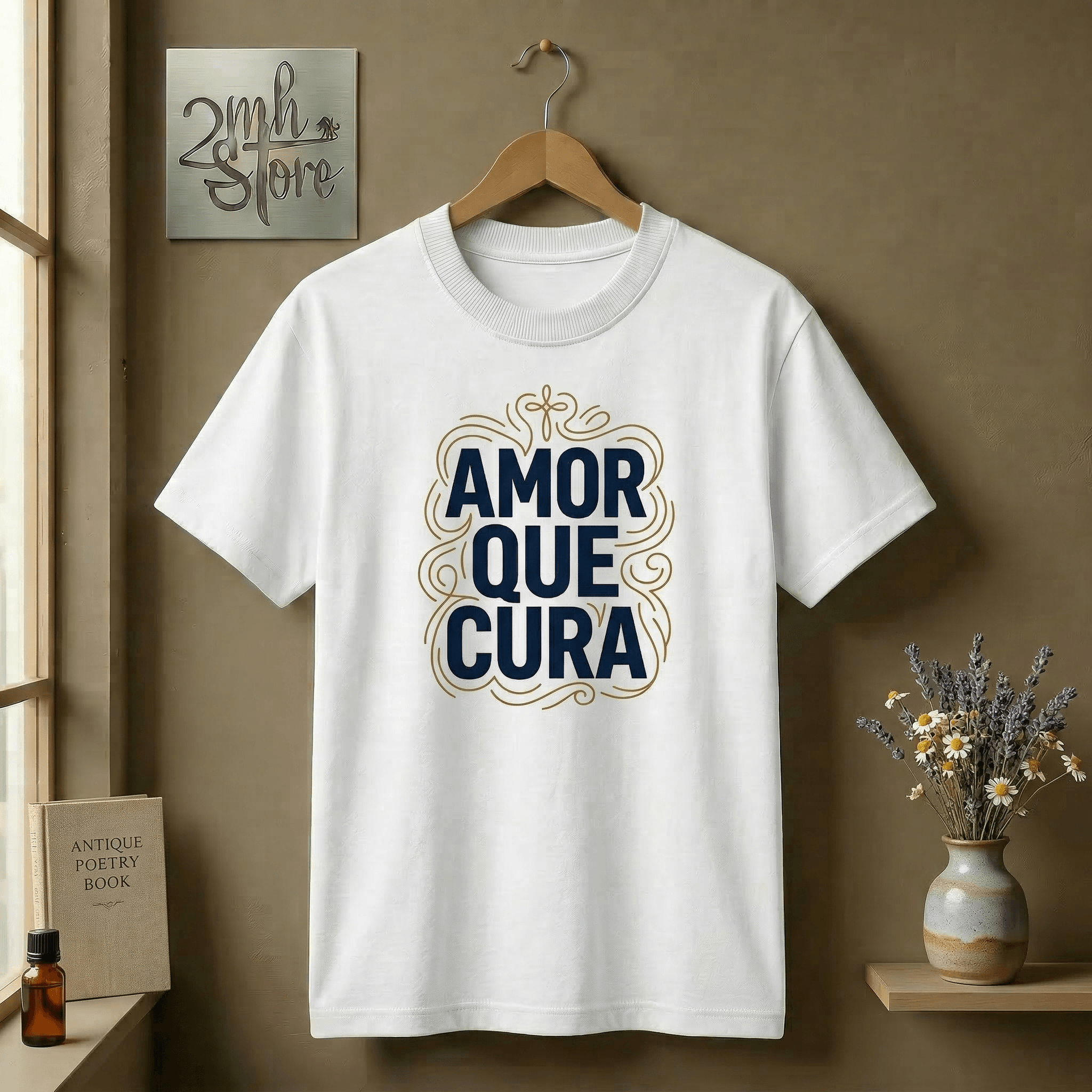 Camiseta Amor que Cura | Estampa Minimalista