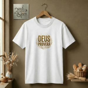 Camiseta Deus Proverá | Estampa Elegante